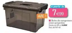 Kandy Boîte de rangemen avec poignées offre