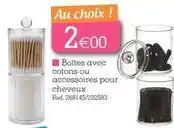 Kandy Boîtes avec cotons ou accessoires pour cheveux offre