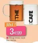 Kandy Mug avec mot offre