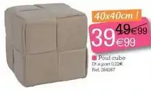 Kandy Pouf cube offre