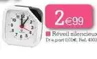 Kandy Réveil silencieux offre
