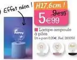 Kandy Lampe ampoule à piles offre