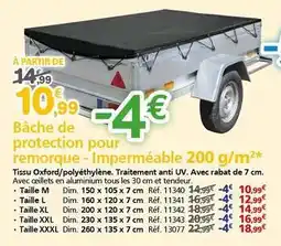 Provence Outillage Tous - bâche de protection pour remorque offre