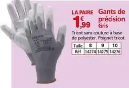 Provence Outillage Gants de précision gris offre