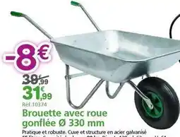 Provence Outillage Brouette avec roue gonflee offre