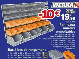 Provence Outillage Werka - panneaux muiruaux emboitables offre