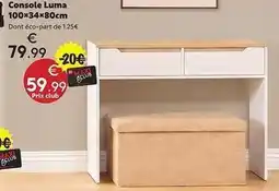 Maxi Bazar Console luma 100x34x80cm offre