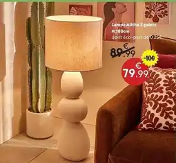 Maxi Bazar Lampe altitha 3 galets h.100cm offre
