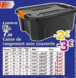 Provence Outillage Prof - caisse de rangement avec couvercle offre