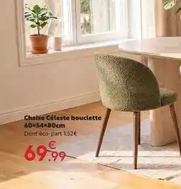 Maxi Bazar Chaise celeste bouclette offre
