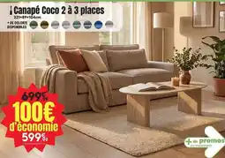 Maxi Bazar Canapé coco 2 à 3 places offre