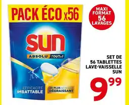 Trafic Sun - set de 56 tablettes lave-vaisselle offre
