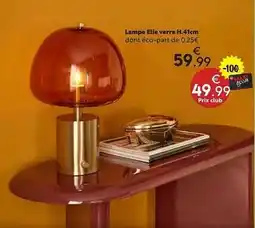Maxi Bazar Lampe elite verre offre