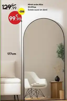 Maxi Bazar Miroir arche elite 91-177cm offre