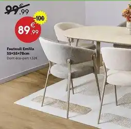 Maxi Bazar Fauteuil emilia offre