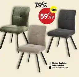 Maxi Bazar Chaise cyricelle offre