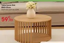 Maxi Bazar Table basse slat 960x35cm offre