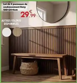 Maxi Bazar Lot de 4 panneaux de soubassembent offre