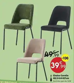 Maxi Bazar Chaise coralie 48x5448x87cm offre