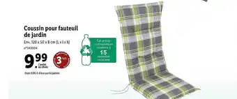 Lidl Coussin Pour Fauteuil De Jardin offre