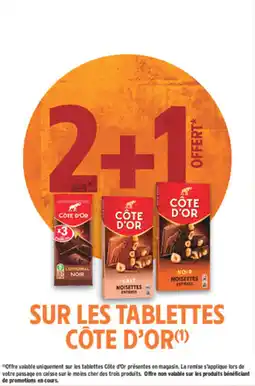 Intermarché Contact CÔTE D'OR tablettes offre