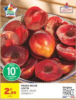 Intermarché Contact Lovita Prune Rouge offre