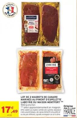 Intermarché Contact Labeyrie Magret de canard offre