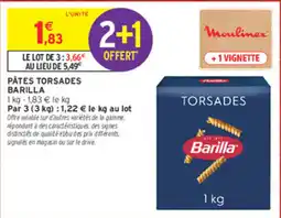 Intermarché Express Barilla Pâtes torsades offre
