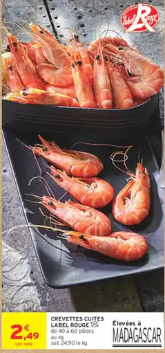 Intermarché Contact Label Rouge Crevettes Cuites offre