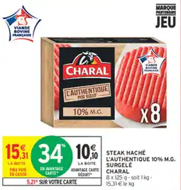 Intermarché Contact CHARAL STEAK HACHÉ offre
