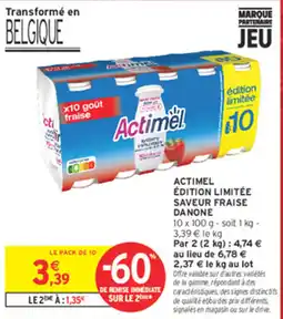 Intermarché Contact Actimel offre