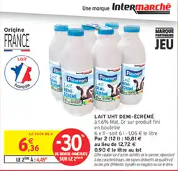Intermarché Contact Paturages Lait demi-écrémé offre