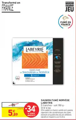 Intermarché Express LABEYRIE SAUMON FUMÉ offre