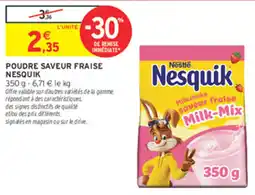 Intermarché Contact Nesquik Poudre saveur fraise offre