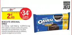 Intermarché Contact OREO Biscuits Original offre
