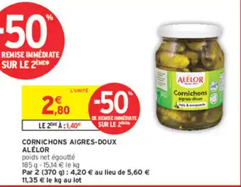 ALÉLOR Cornichons aigres-doux