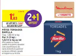 Intermarché Contact Barilla Pâtes Torsades offre