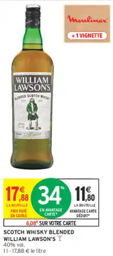 Intermarché Contact William Lawson's Scotch Whisky Blended offre