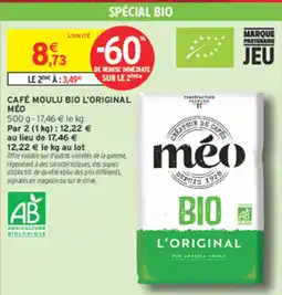Intermarché Express MÉO CAFÉ MOULU BIO L'ORIGINAL offre