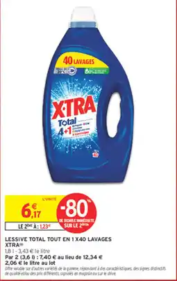 Intermarché Express XTRA Lessive Total Tout En 1 offre