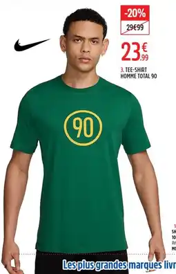 Intersport Nike TEE-SHIRT HOMME TOTAL 90 offre