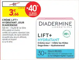 Intermarché Contact DIADERMINE CRÈME LIFT+ HYDRATANT JOUR offre