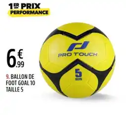 Intersport Ballon de foot goal 10 taille 5 offre