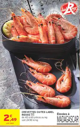 Intermarché Express Label Rouge Crevettes Cuites offre
