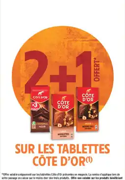 Intermarché Express CÔTE D'OR tablettes offre