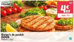 Promocash Burgys de poulet DOUX offre