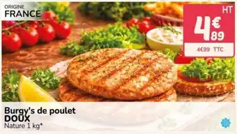 Burgys de poulet DOUX