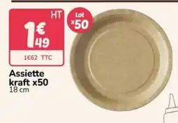 Promocash Assiette kraft offre
