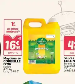 Promocash CORBEILLE D'OR Mayonnaise offre