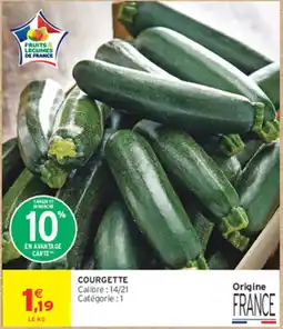 Intermarché Express Fruits & Légumes de France Courgette offre